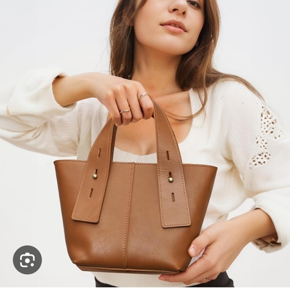S-Zone Handbags - SZONE Leather Mini Crossbody Tote Bag Satchel Top-Handle Handbags Shoulder Purse